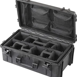 Maleta dura trolley de cámara MAX520 con organizador y divisores