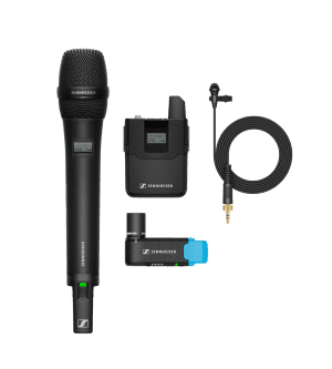 Sennheiser AVX-ME2 con micrófono de mano y de solapa: