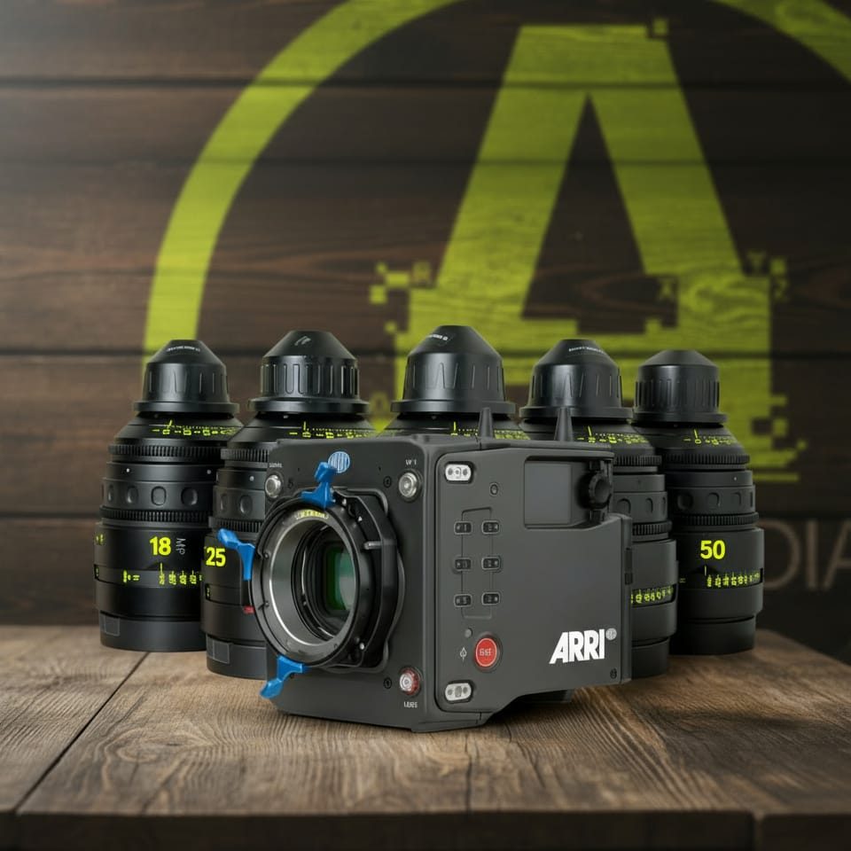 Kit cámara ARRI Alexa 35 + Set de 5 ARRI Zeiss Master Prime+ Accesorios + Video asistencia 1 Kit cámara ARRI Alexa 35 + Set de 5 ARRI Zeiss Master Prime+ Accesorios + Video asistencia