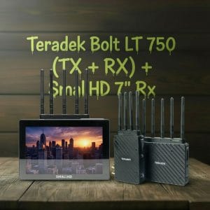 Teradek Bolt 750 (TX + RX) + Monitor SmallHD 7" con modulo Teradek Bolt 750 RX V-Mount
