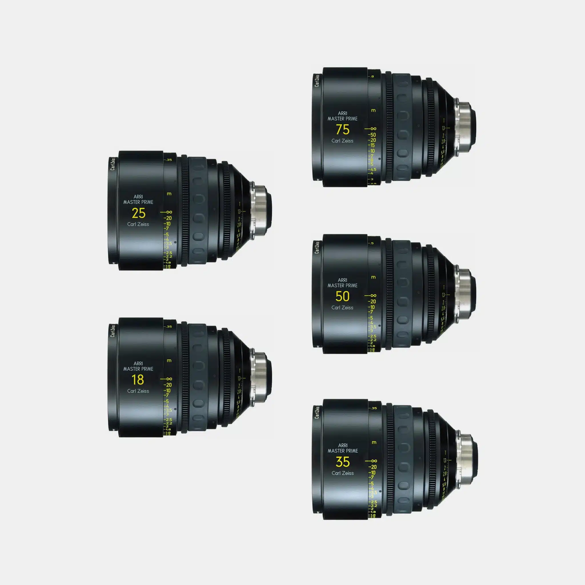 ARRI Zeiss Master Prime T1.3 set 5 lentes 18mm, 25mm, 35mm, 50mm y 75mm PL 2 ARRI Zeiss Master Prime T1.3 set 5 lentes 18mm, 25mm, 35mm, 50mm y 75mm PL - Imagen 2