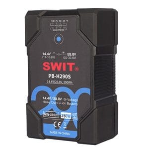 SWIT PB-H290S batería bivoltaje inteligente V-Mount de 290 Wh