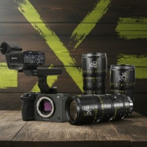 Kit cámara Sony FX3 + Set 3 ópticas zoom DZOFILM Catta Ace + Accesorios + Video asistencia