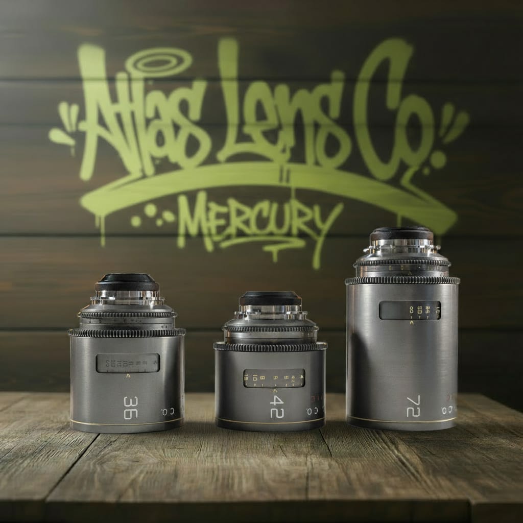 ATLAS MERCURY set 3 lentes anamórficas 36mm, 42mm y 72mm PL 1 ATLAS MERCURY set 3 lentes anamórficas 36mm, 42mm y 72mm PL