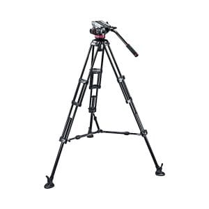 Tripode + Manfrotto Mvh502Ah Fluid Head