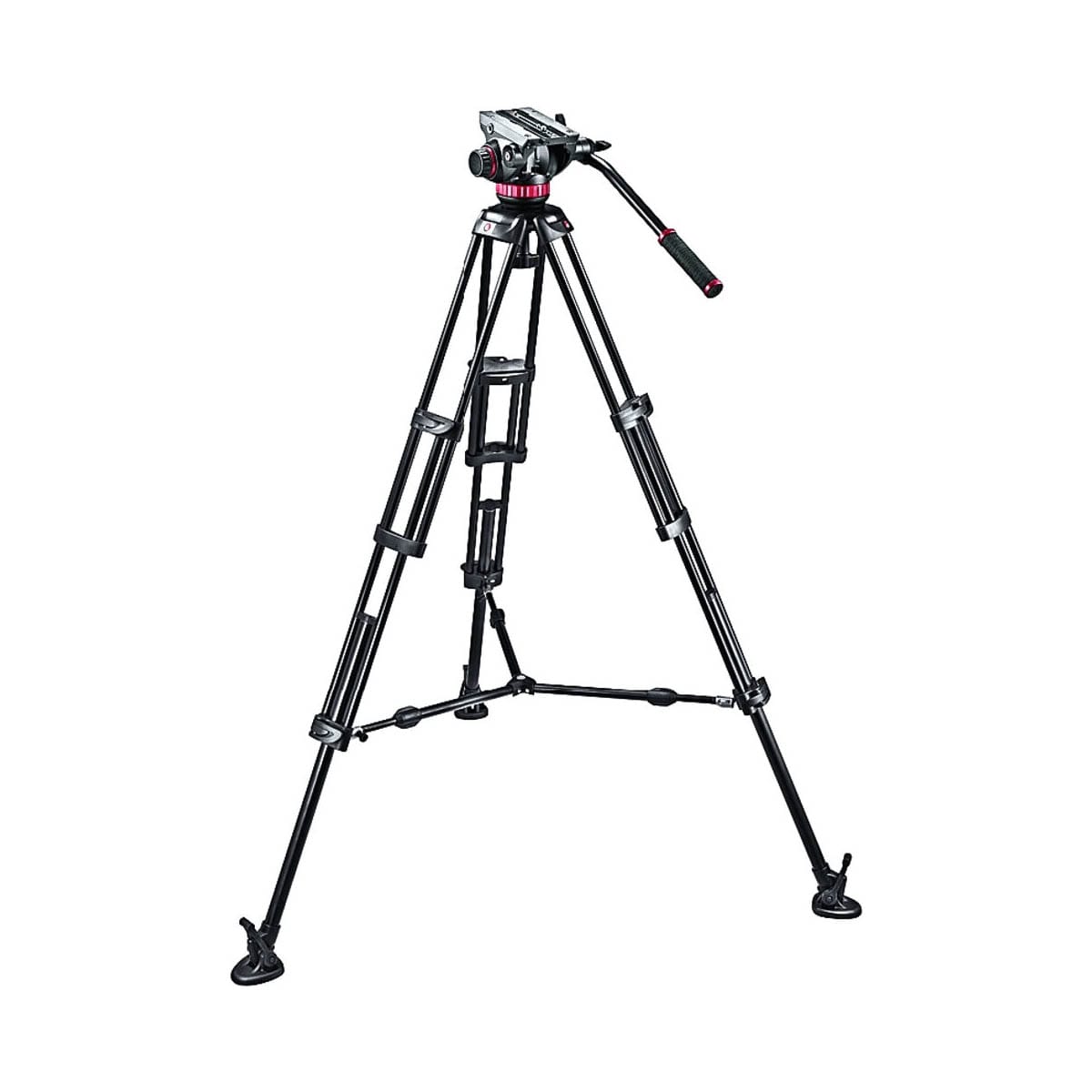 Tripode + Manfrotto Mvh502Ah Fluid Head 1 Tripode + Manfrotto Mvh502Ah Fluid Head
